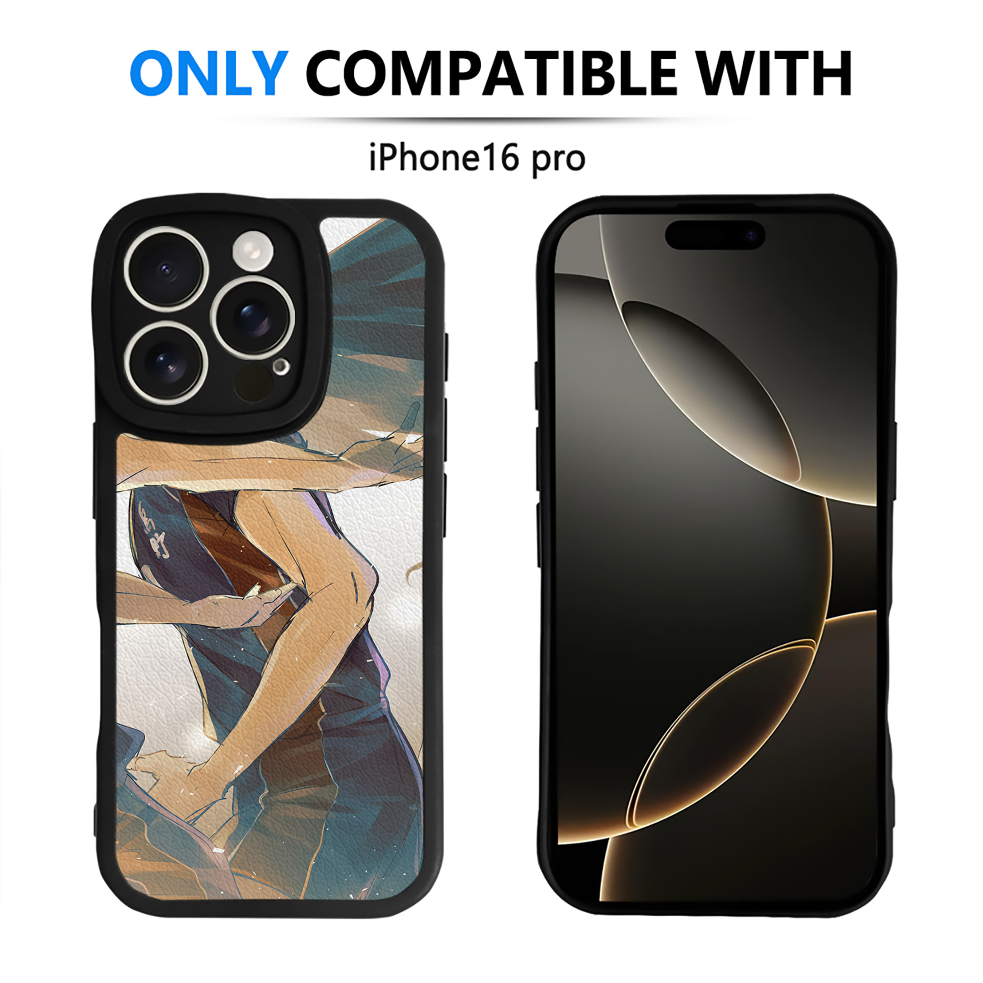 （画像用） ハイキュー!! Haikyu!! 【iPhone 16シリーズ対応】シリコンスマホケース（レザー調） 材質：シリコン